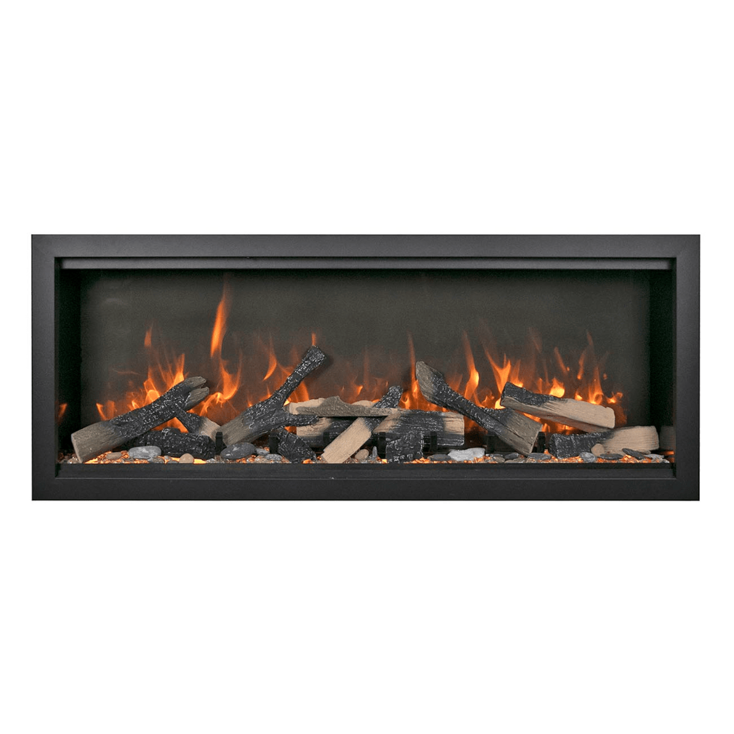 Amantii Symmetry Bespoke Extra Tall 100" Indoor / Outdoor Built-in Clean Face Smart Electric Fireplace