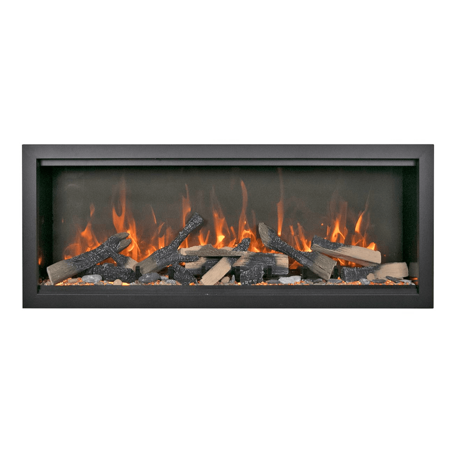Amantii Symmetry Bespoke Extra Tall 100" Indoor / Outdoor Built-in Clean Face Smart Electric Fireplace