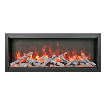 Amantii Symmetry Bespoke Extra Tall 100" Indoor / Outdoor Built-in Clean Face Smart Electric Fireplace