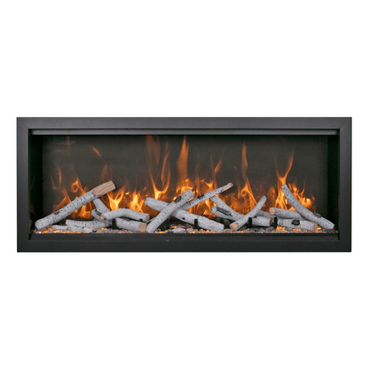 Amantii Symmetry Bespoke Extra Tall 100" Indoor / Outdoor Built-in Clean Face Smart Electric Fireplace