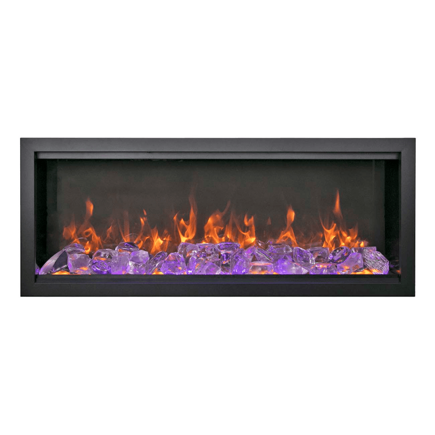 Amantii Symmetry Bespoke Extra Tall 100" Indoor / Outdoor Built-in Clean Face Smart Electric Fireplace