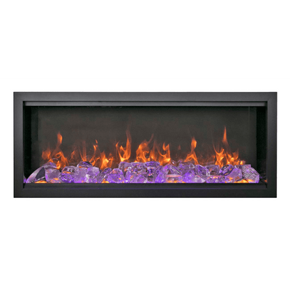 Amantii Symmetry Bespoke Extra Tall 100" Indoor / Outdoor Built-in Clean Face Smart Electric Fireplace