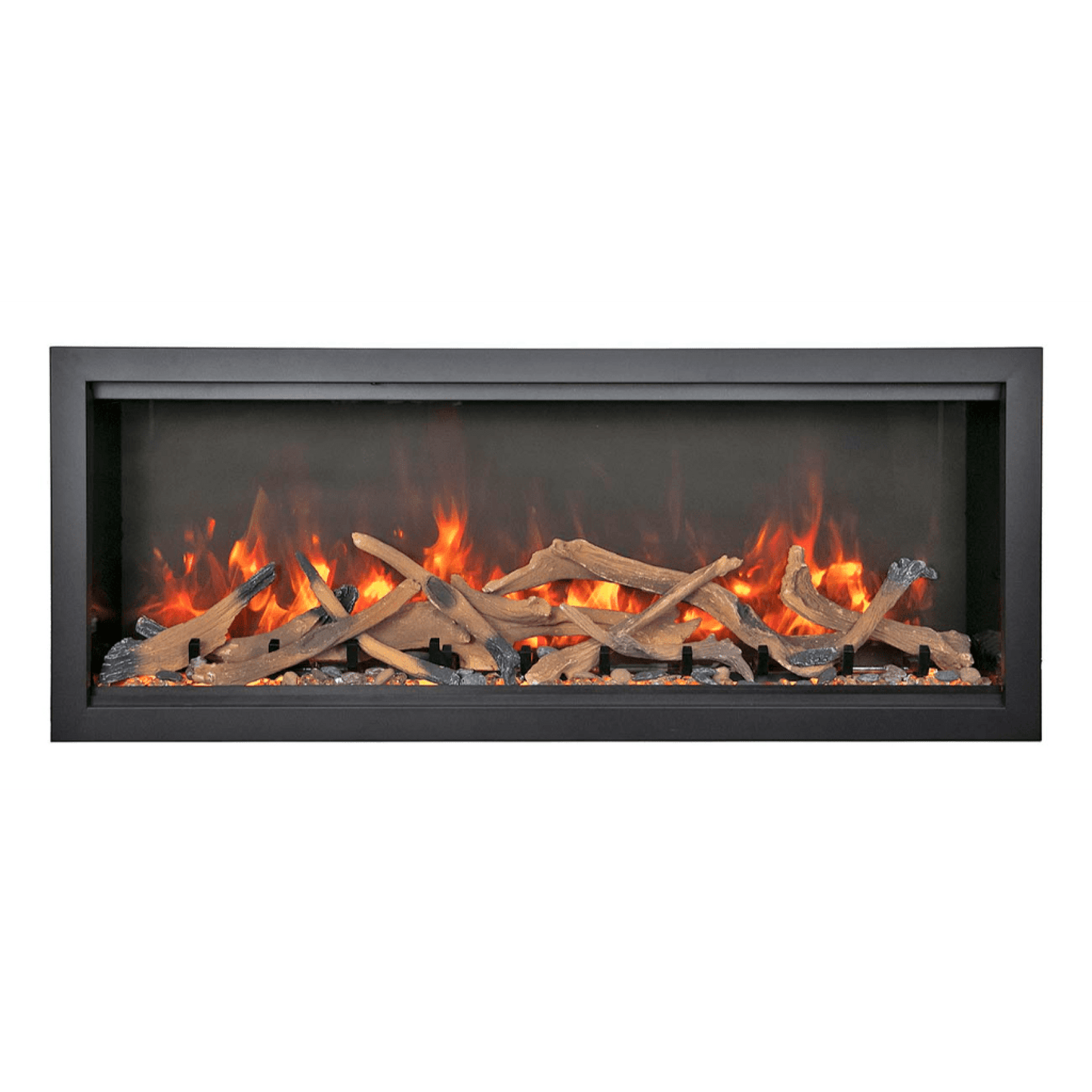 Amantii Symmetry Bespoke Extra Tall 100" Indoor / Outdoor Built-in Clean Face Smart Electric Fireplace