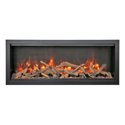 Amantii Symmetry Bespoke Extra Tall 100" Indoor / Outdoor Built-in Clean Face Smart Electric Fireplace