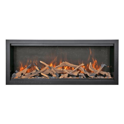 Amantii Symmetry Bespoke Extra Tall 100" Indoor / Outdoor Built-in Clean Face Smart Electric Fireplace