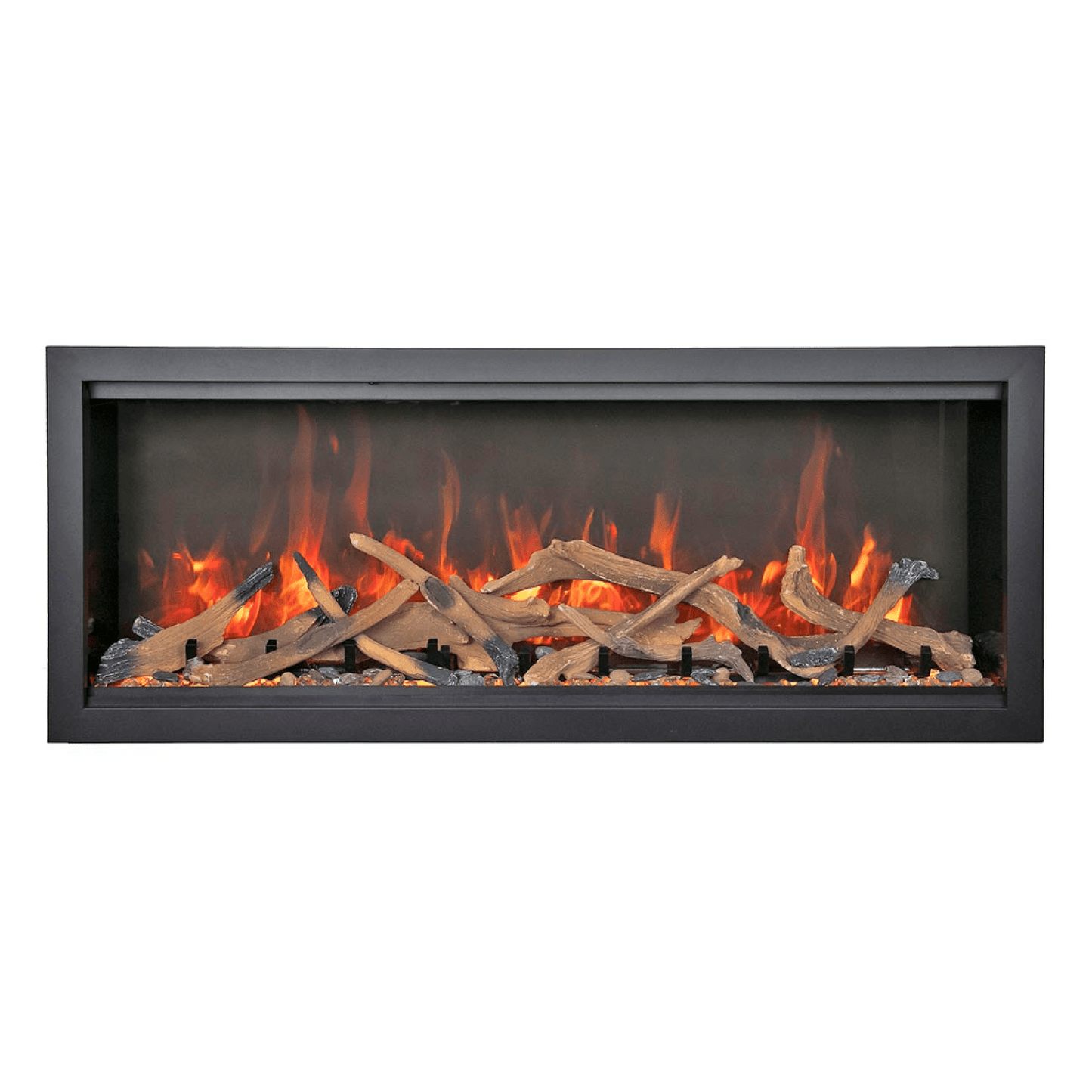 Amantii Symmetry Bespoke Extra Tall 100" Indoor / Outdoor Built-in Clean Face Smart Electric Fireplace