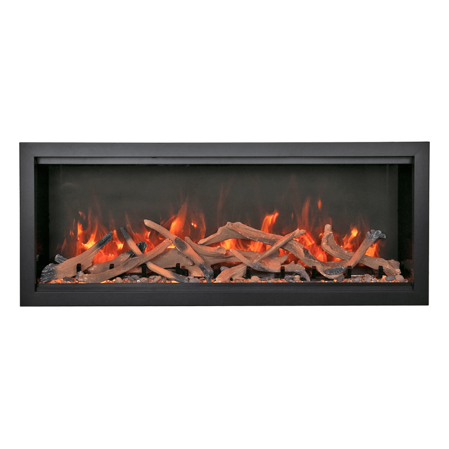Amantii Symmetry Bespoke Extra Tall 100" Indoor / Outdoor Built-in Clean Face Smart Electric Fireplace