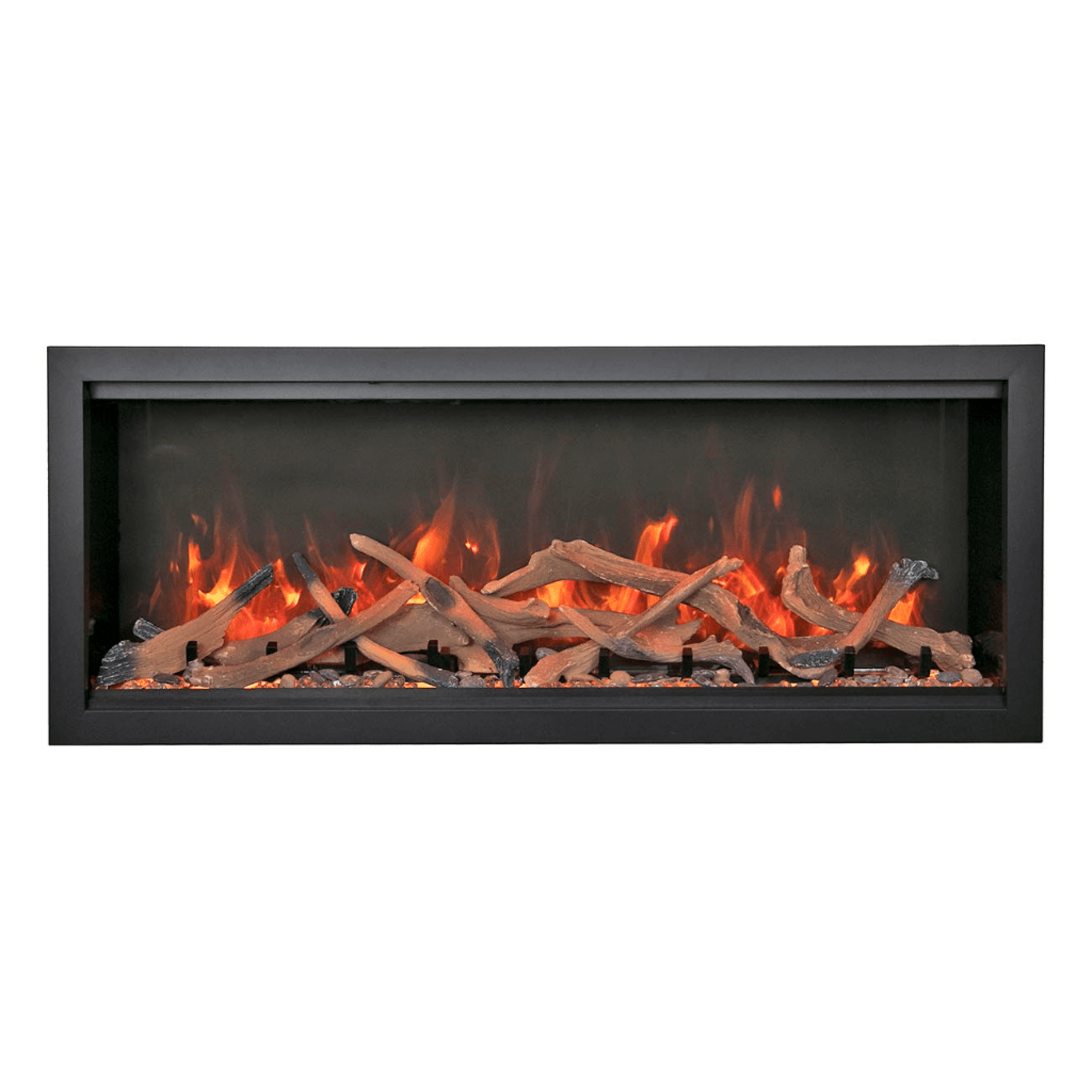 Amantii Symmetry Bespoke Extra Tall 100" Indoor / Outdoor Built-in Clean Face Smart Electric Fireplace