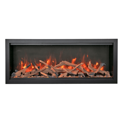 Amantii Symmetry Bespoke Extra Tall 100" Indoor / Outdoor Built-in Clean Face Smart Electric Fireplace
