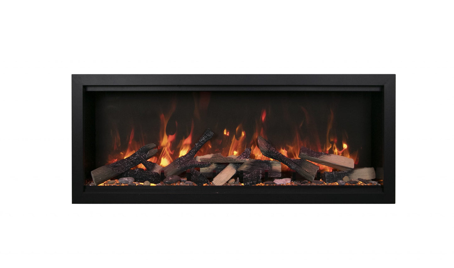 Amantii Symmetry Extra Tall 34" Indoor / Outdoor Built-in Smart WiFi Electric Fireplace