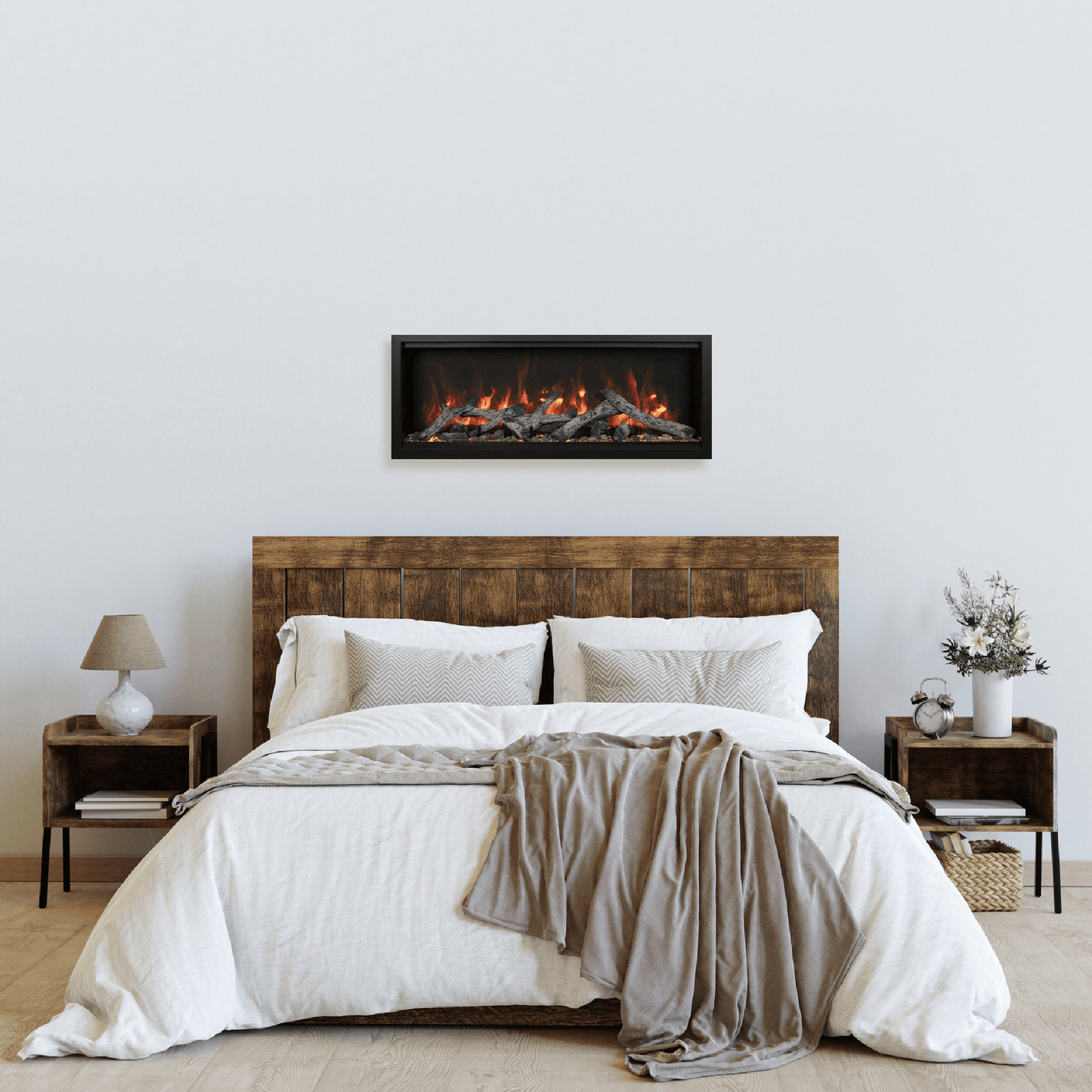 Amantii Symmetry Extra Tall 34" Indoor / Outdoor Built-in Smart WiFi Electric Fireplace