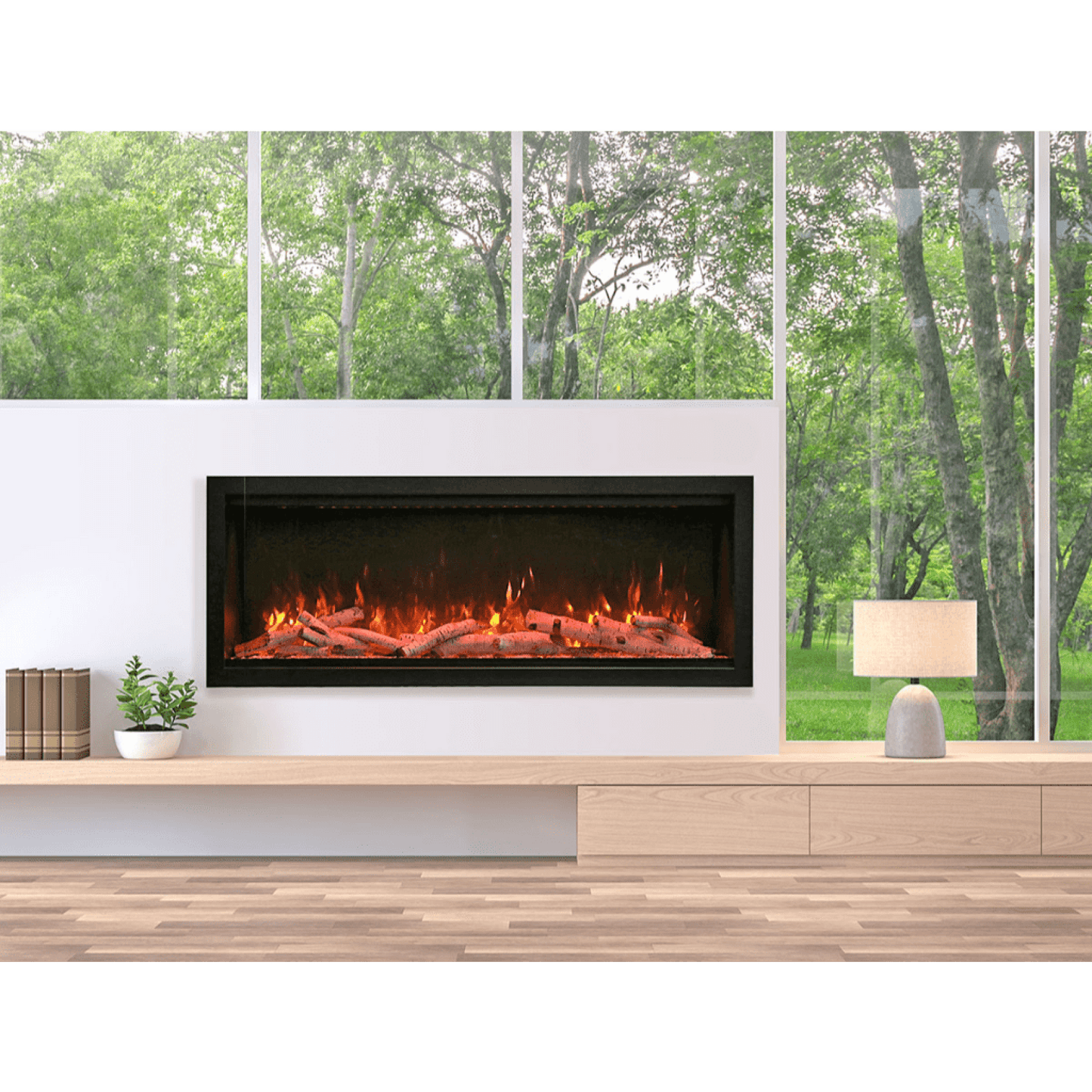 Amantii 60" Symmetry 3.0 Extra Tall Built-in Smart WiFi Electric Fireplace