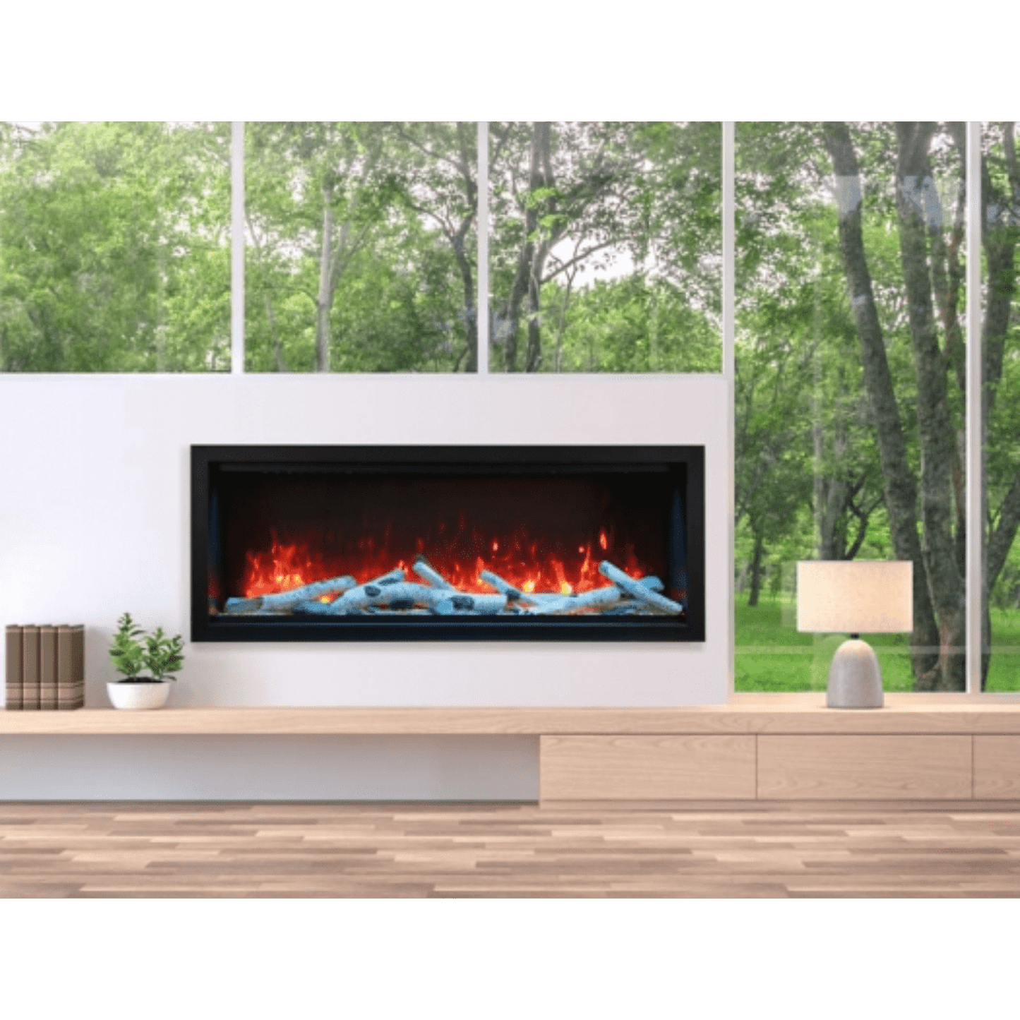 Amantii Symmetry Extra Tall 74" Indoor / Outdoor Built-in Smart WiFi Electric Fireplace