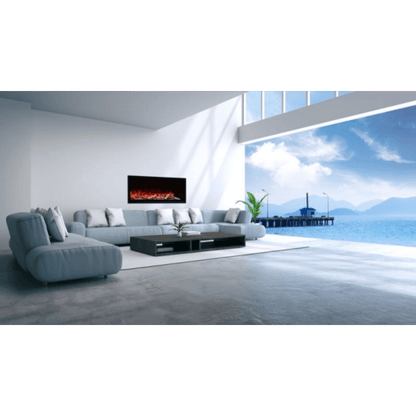 Amantii Symmetry Extra Tall 74" Indoor / Outdoor Built-in Smart WiFi Electric Fireplace