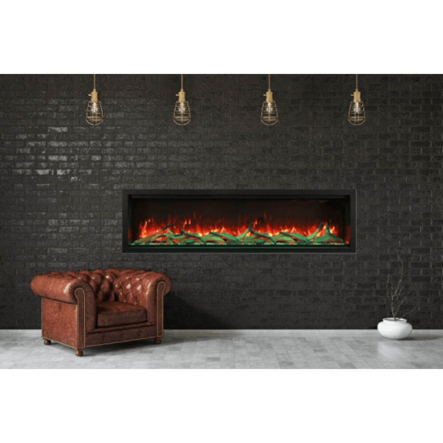 Amantii Symmetry Extra Tall 74" Indoor / Outdoor Built-in Smart WiFi Electric Fireplace