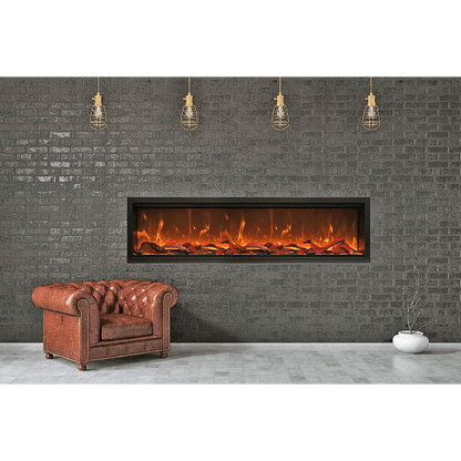 Amantii Symmetry Extra Tall 74" Indoor / Outdoor Built-in Smart WiFi Electric Fireplace