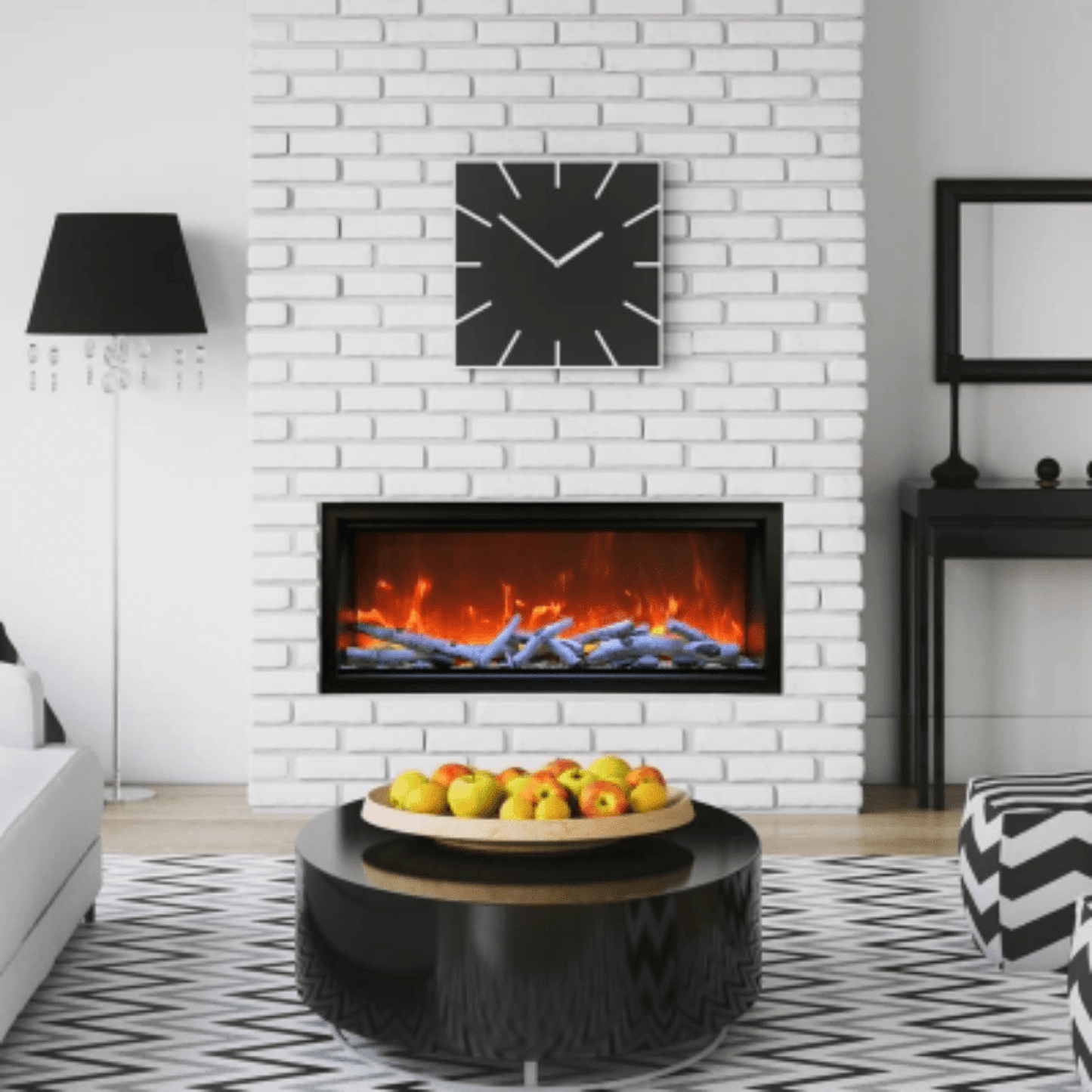 Amantii Symmetry Extra Tall 74" Indoor / Outdoor Built-in Smart WiFi Electric Fireplace