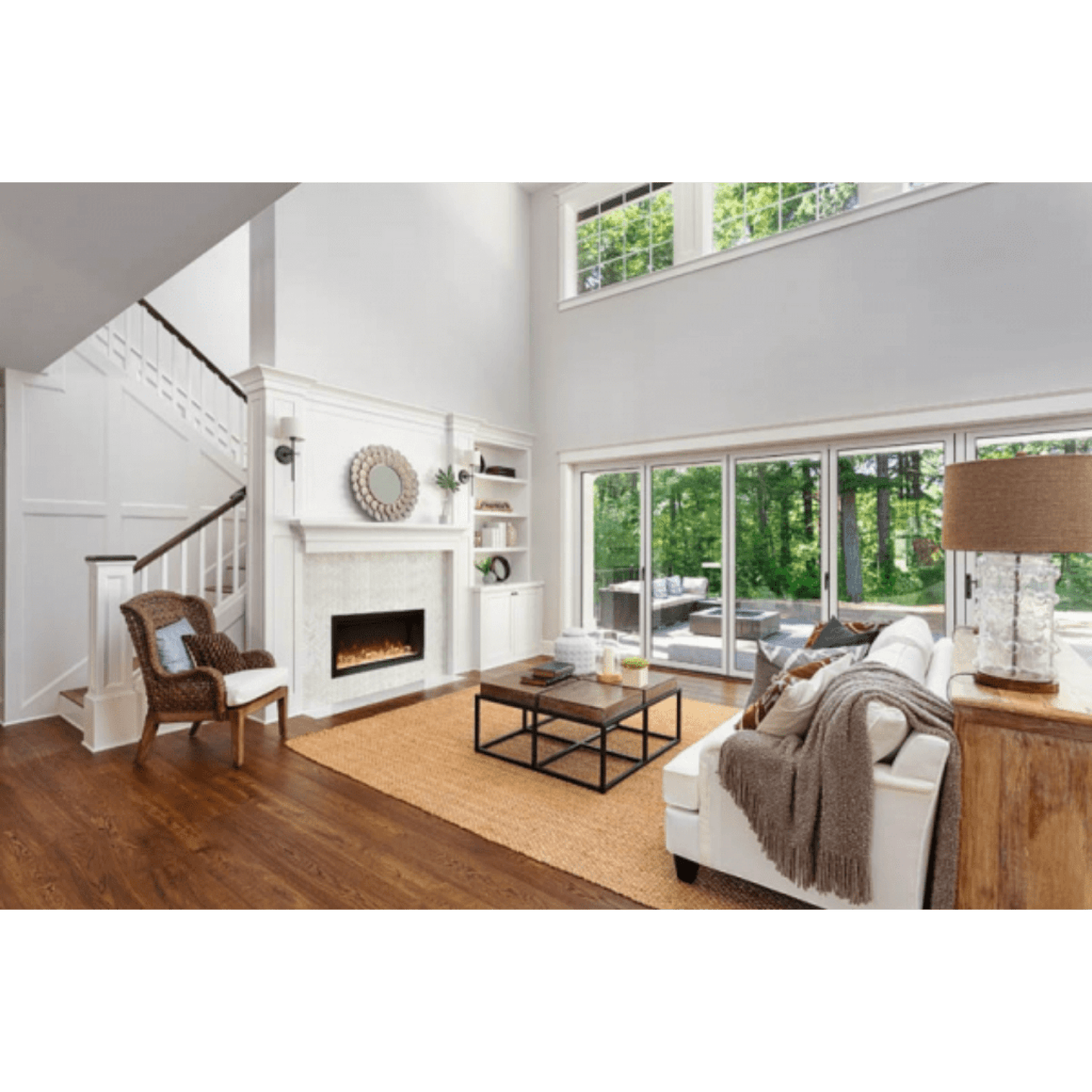 Amantii 88" Symmetry 3.0 Extra Tall Built-in Smart WiFi Electric Fireplace