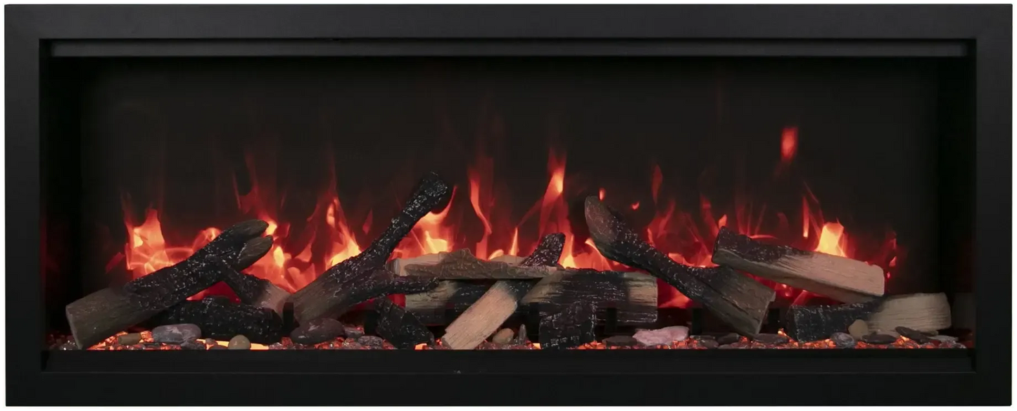 Amantii Symmetry Extra Tall Lumina 34" Indoor / Outdoor Built-in Smart Electric Fireplace