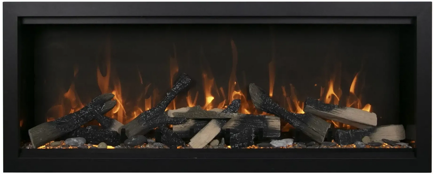 Amantii Symmetry Extra Tall Lumina 34" Indoor / Outdoor Built-in Smart Electric Fireplace
