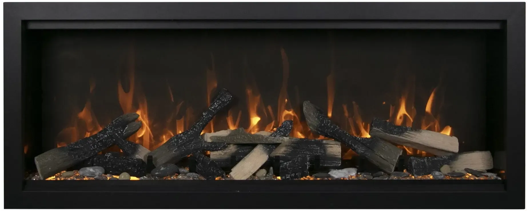 Amantii Symmetry Extra Tall Lumina 34" Indoor / Outdoor Built-in Smart Electric Fireplace