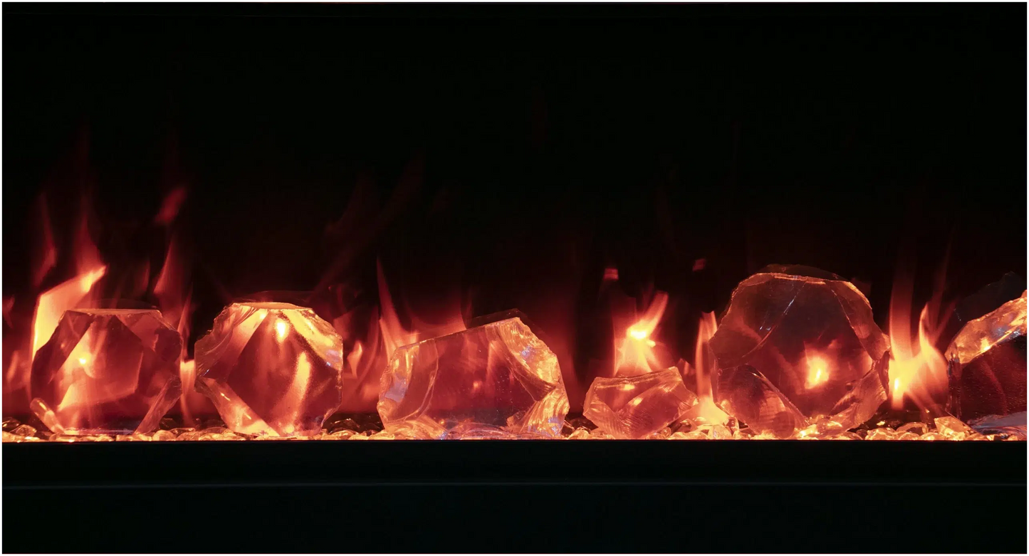 Amantii Symmetry Lumina 34" Indoor / Outdoor Built-in Smart Electric Fireplace