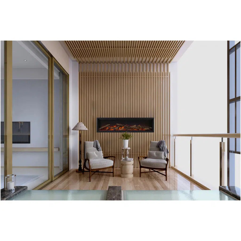 Amantii Symmetry Lumina 34" Indoor / Outdoor Built-in Smart Electric Fireplace