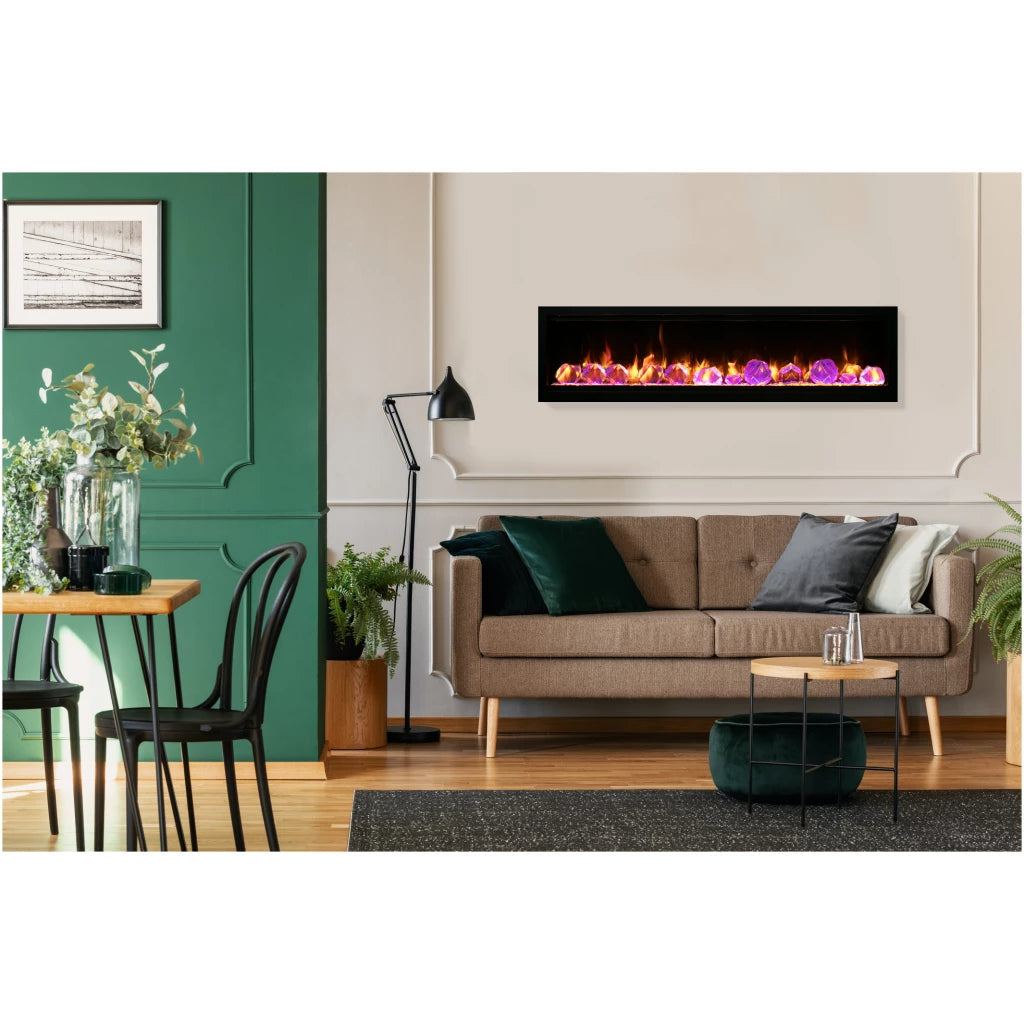 Amantii Symmetry Lumina 60" Indoor Outdoor Built-in Smart Electric Fireplace