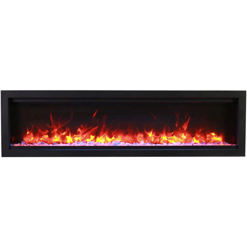 Amantii Symmetry Lumina 60" Indoor Outdoor Built-in Smart Electric Fireplace