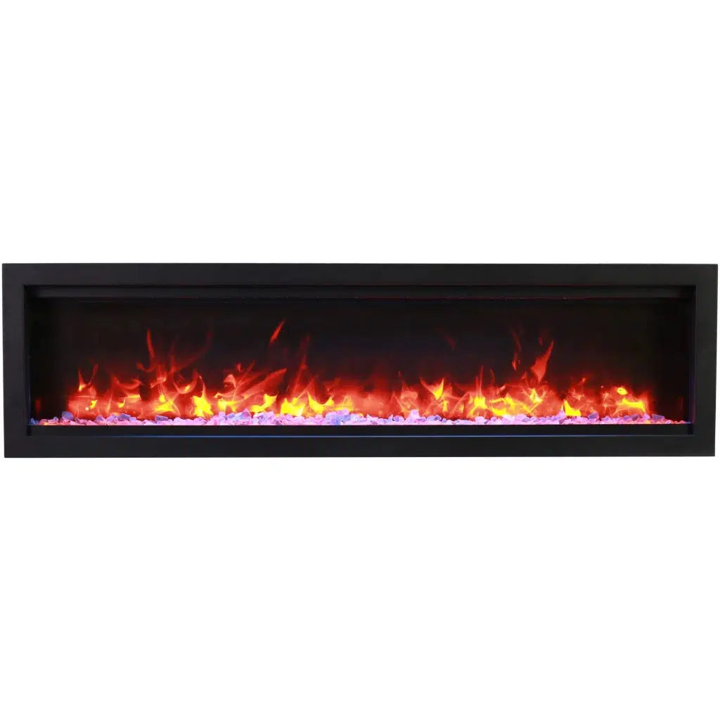 Amantii Symmetry Lumina 88" Indoor Outdoor Built-in Smart Electric Fireplace