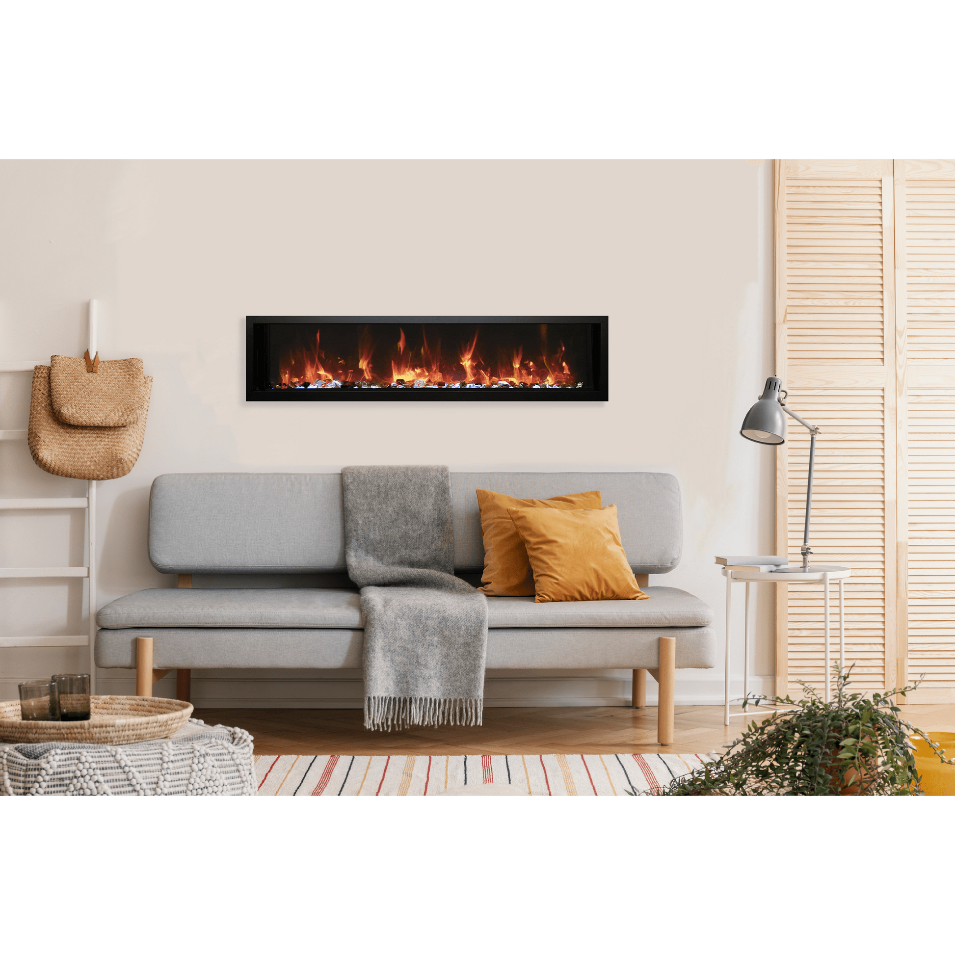 Amantii Symmetry Xtra Slim 55" Wall Mount Non-Smart Electric Fireplace