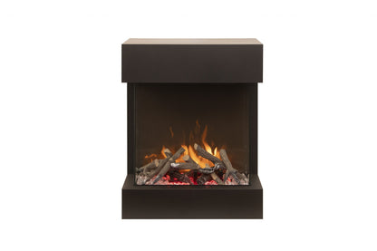 Amantii THE CUBE Lumina 20" 3-Sided Smart Wall Mount Electric Fireplace