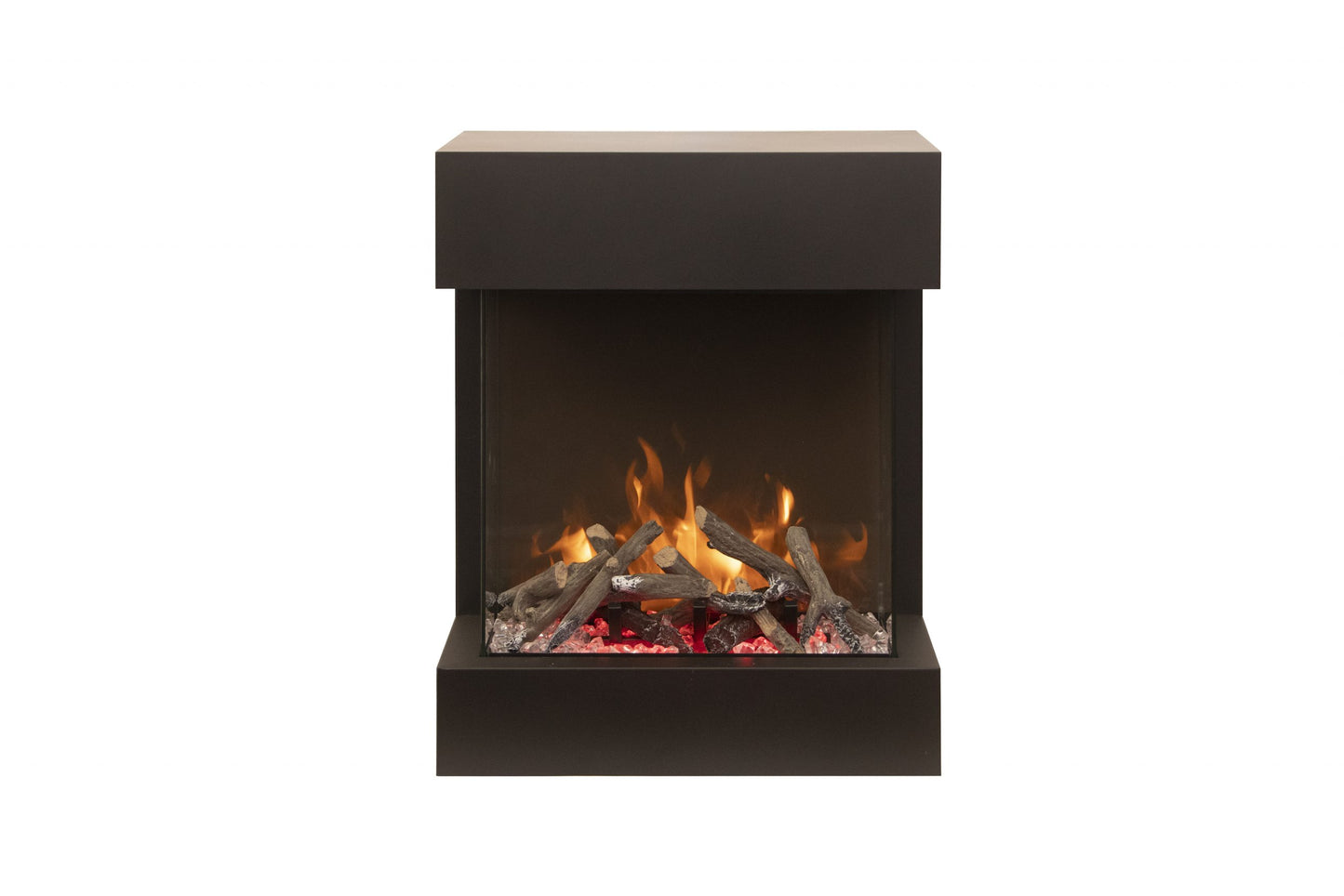Amantii THE CUBE Lumina 20" 3-Sided Smart Wall Mount Electric Fireplace