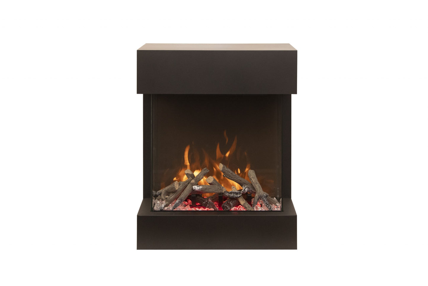 Amantii THE CUBE Lumina 20" 3-Sided Smart Wall Mount Electric Fireplace