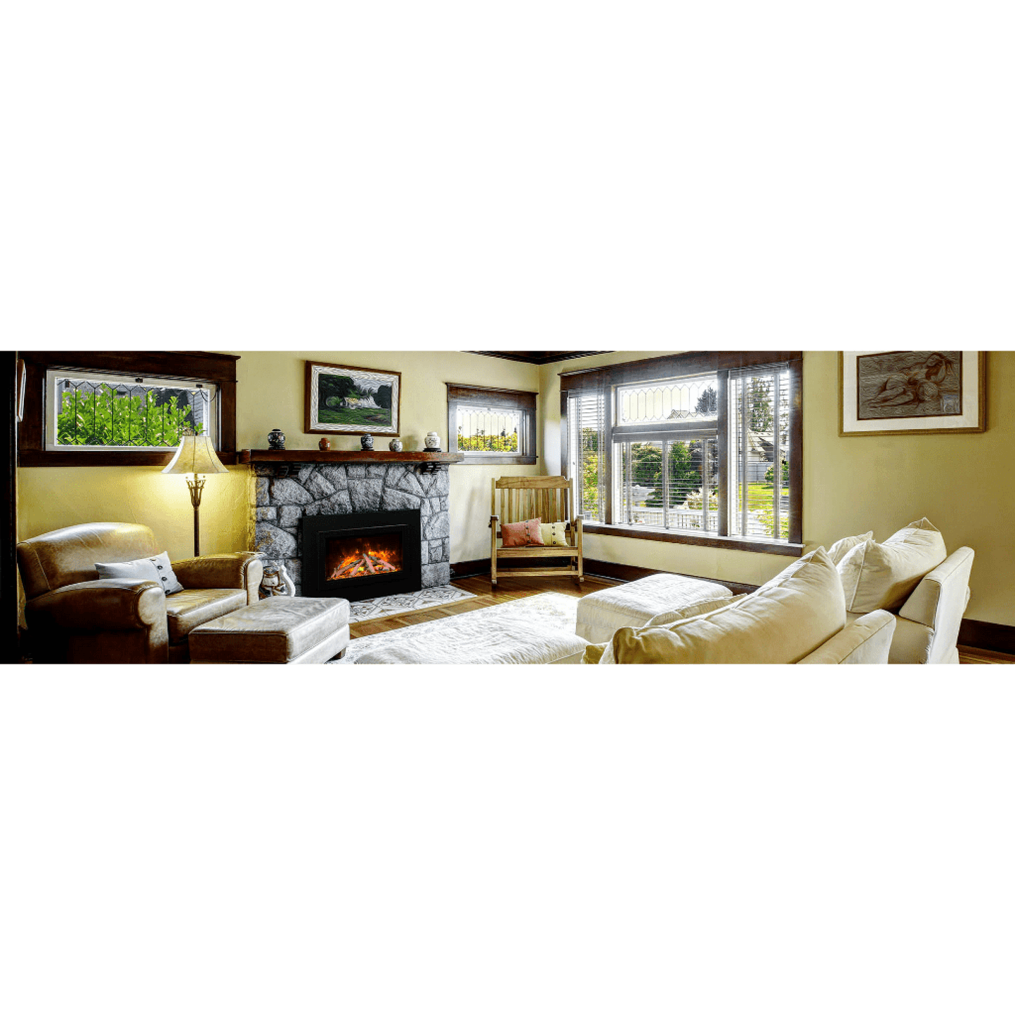 Amantii TRD 26" Traditional Series Built-In Electric Fireplace Insert