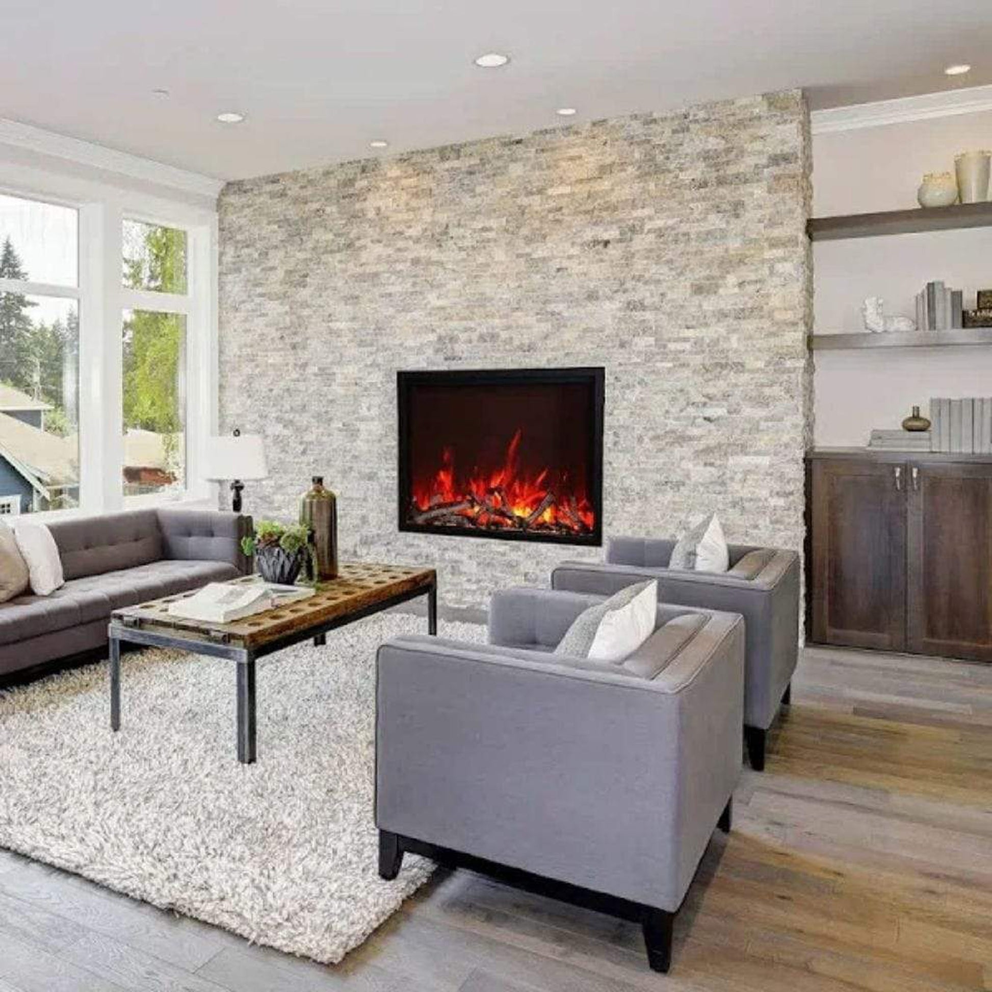 Amantii TRD 38" Traditional Series Built-In Electric Fireplace Insert