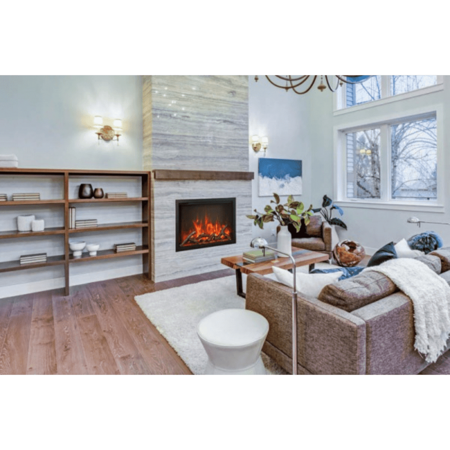 Amantii TRD 38" Traditional Series Built-In Electric Fireplace Insert