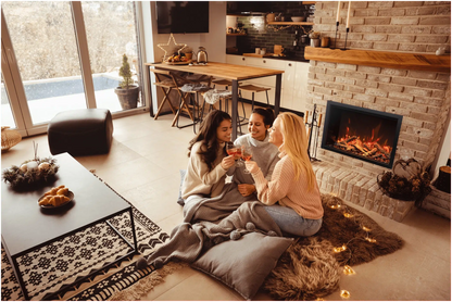 Amantii Traditional Bespoke 30" Indoor/Outdoor Smart Electric Fireplace