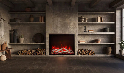 Amantii Traditional Bespoke 30" Indoor/Outdoor Smart Electric Fireplace