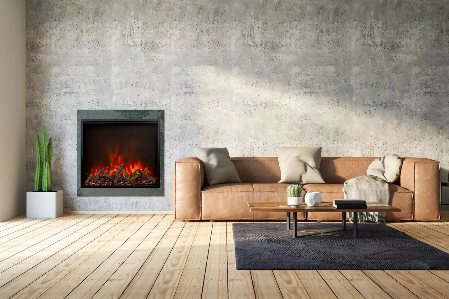 Amantii Traditional Bespoke 30" Indoor/Outdoor Smart Electric Fireplace Insert
