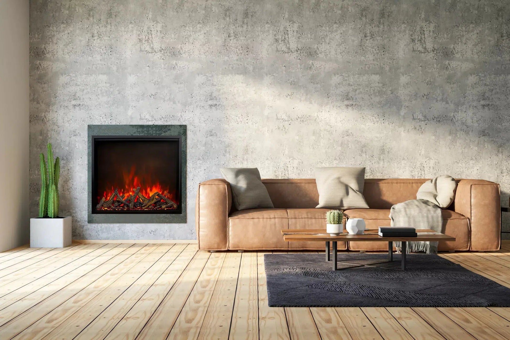 Amantii Traditional Bespoke 30" Indoor/Outdoor Smart Electric Fireplace Insert