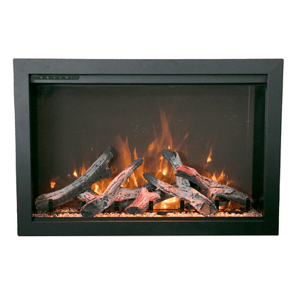 Amantii Traditional Bespoke 33" Indoor/Outdoor Smart Electric Fireplace Insert