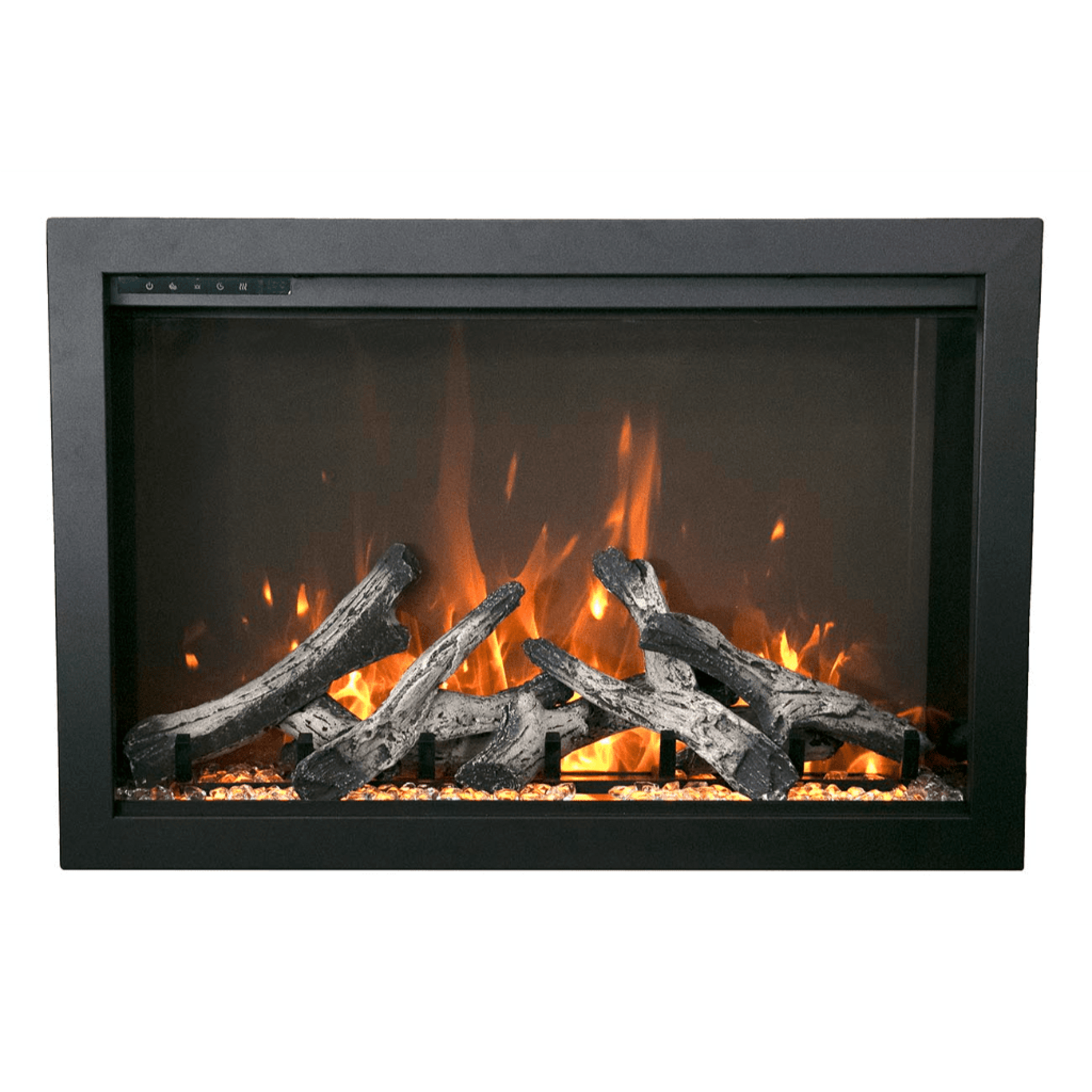 Amantii Traditional Bespoke 33" Indoor/Outdoor Smart Electric Fireplace Insert