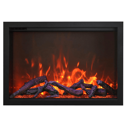 Amantii Traditional Bespoke 33" Indoor/Outdoor Smart Electric Fireplace Insert