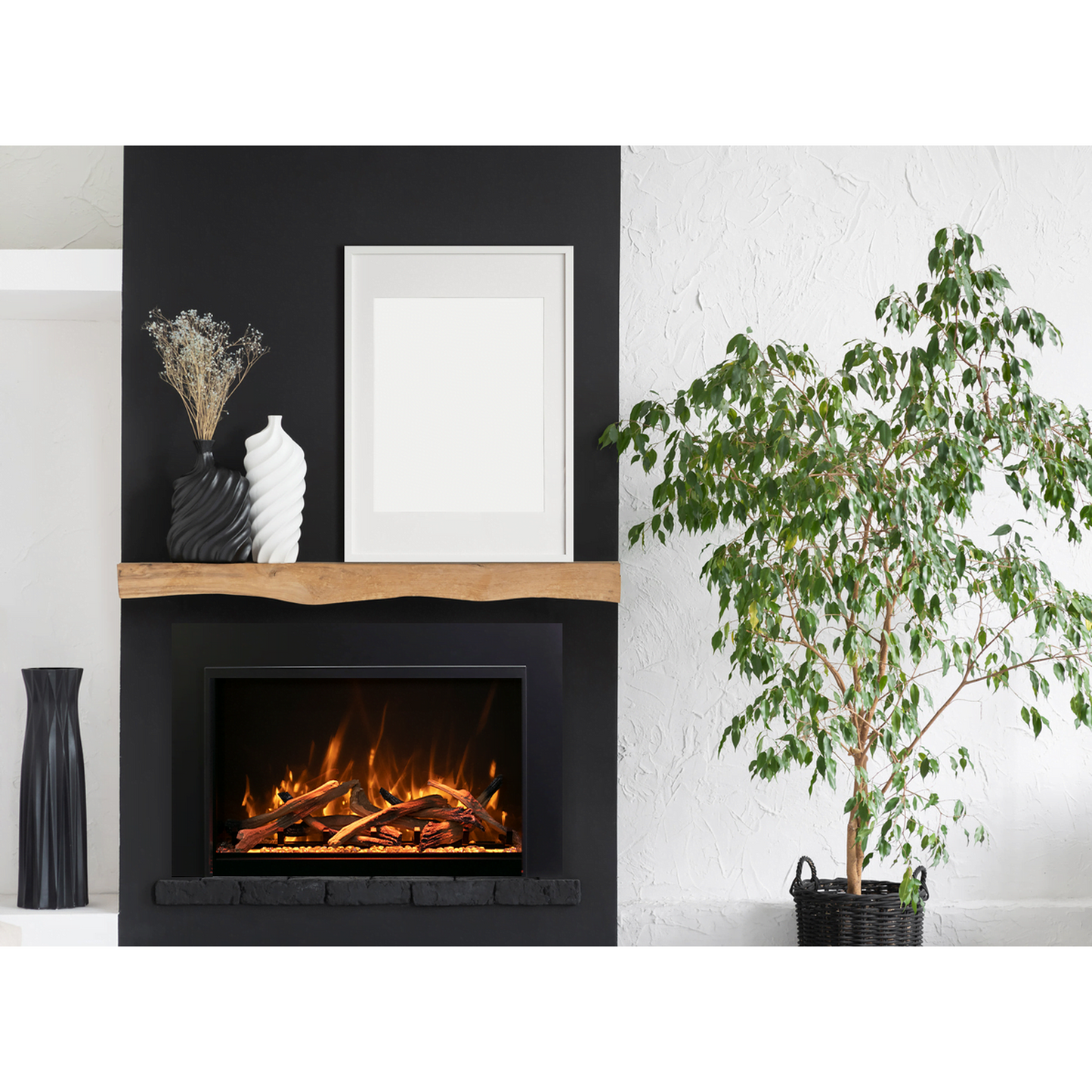 Amantii Traditional Bespoke 44" Indoor/Outdoor Smart Electric Fireplace Insert