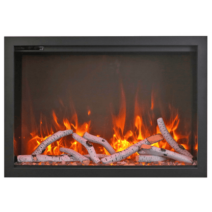 Amantii Traditional Bespoke 33" Indoor/Outdoor Smart Electric Fireplace Insert