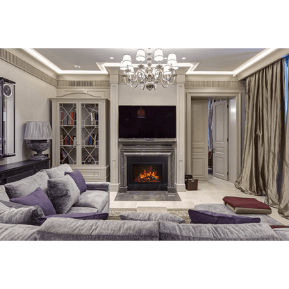 Amantii Traditional Bespoke 38" Indoor/Outdoor Smart Electric Fireplace Insert