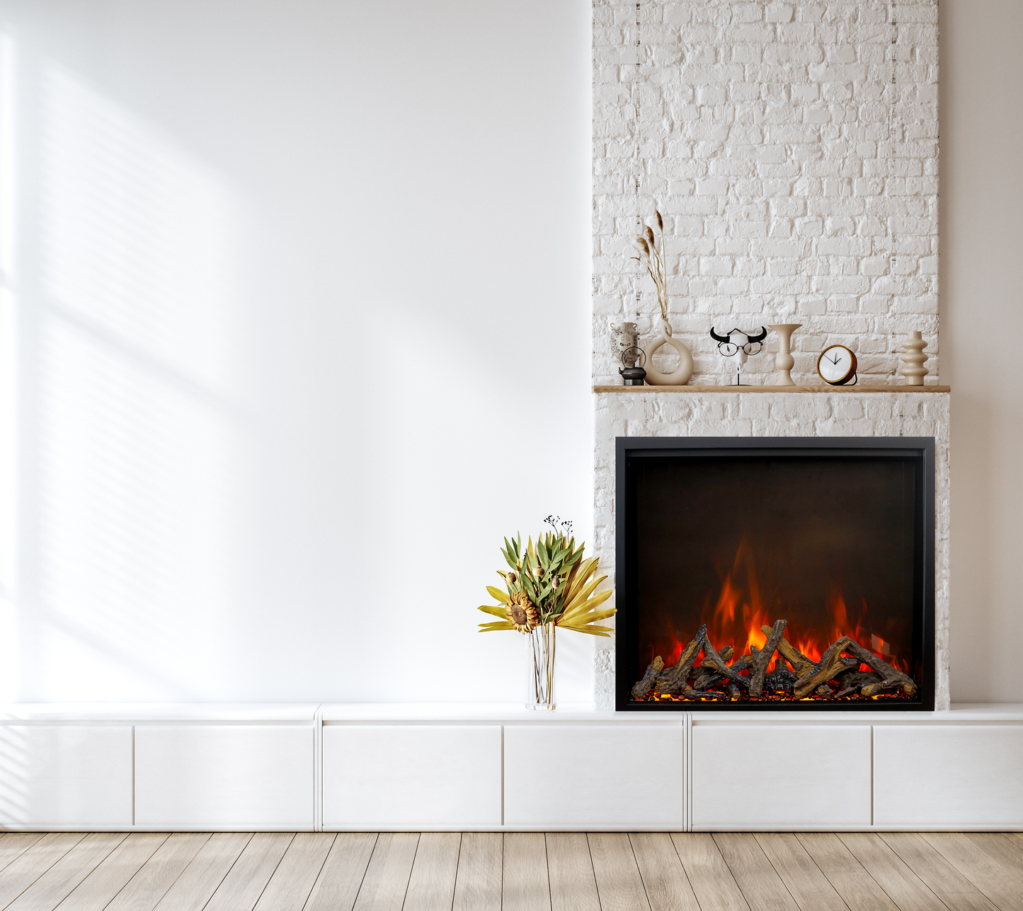 Amantii Traditional Lumina 26" Indoor/Outdoor Smart Electric Fireplace Insert