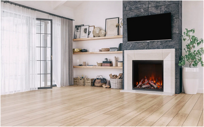 Amantii Traditional Lumina 26" Indoor/Outdoor Smart Electric Fireplace Insert