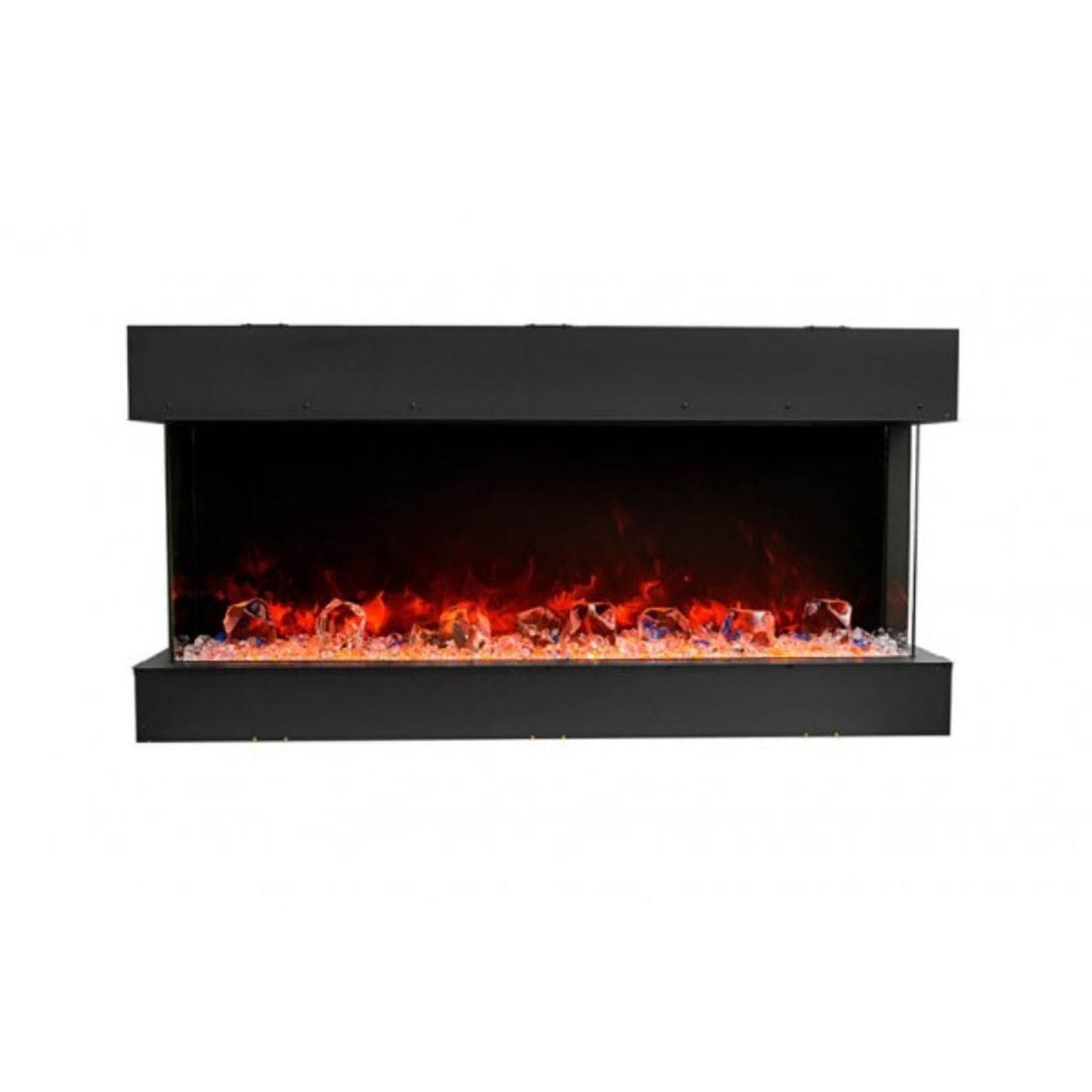 Amantii Tru-View 50" Three Sided Slim Glass Electric Fireplace